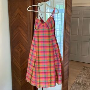 Isaac Mizrahi for Target plaid taffeta dress